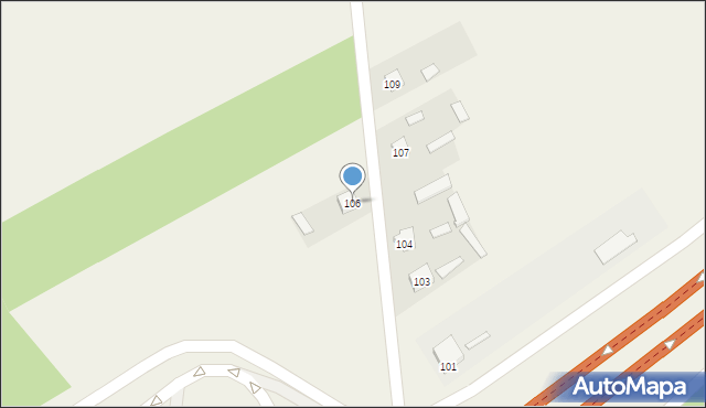 Przyjmy k. Poręby, Przyjmy k. Poręby, 106, mapa Przyjmy k. Poręby