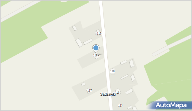 Przyjmy k. Poręby, Przyjmy k. Poręby, 118a, mapa Przyjmy k. Poręby