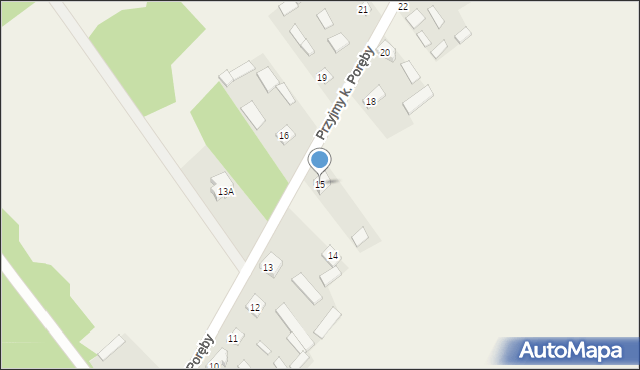Przyjmy k. Poręby, Przyjmy k. Poręby, 15, mapa Przyjmy k. Poręby