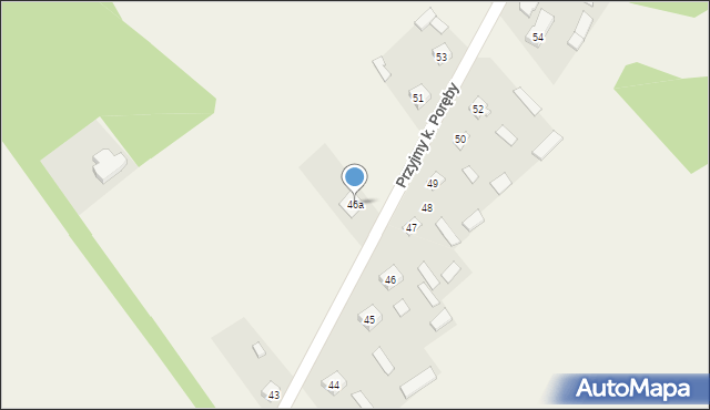 Przyjmy k. Poręby, Przyjmy k. Poręby, 46a, mapa Przyjmy k. Poręby