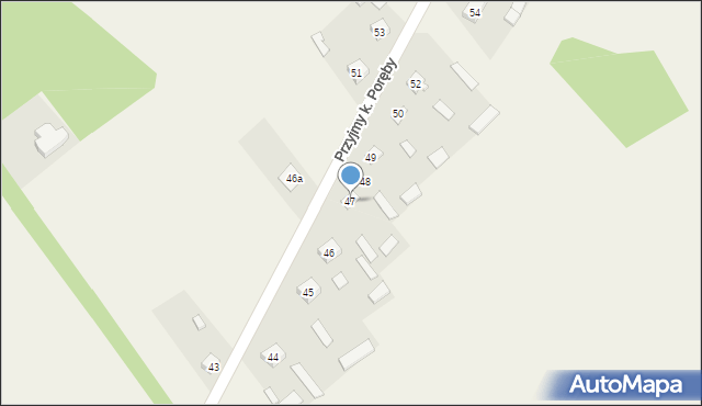 Przyjmy k. Poręby, Przyjmy k. Poręby, 47, mapa Przyjmy k. Poręby
