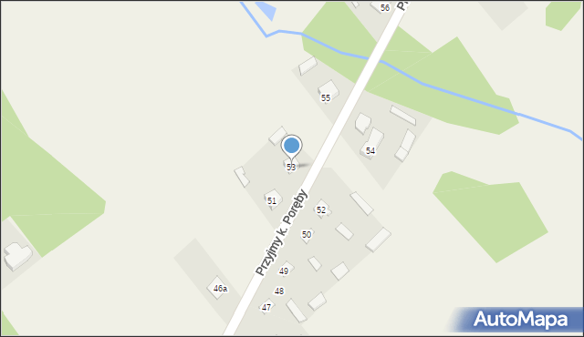 Przyjmy k. Poręby, Przyjmy k. Poręby, 53, mapa Przyjmy k. Poręby