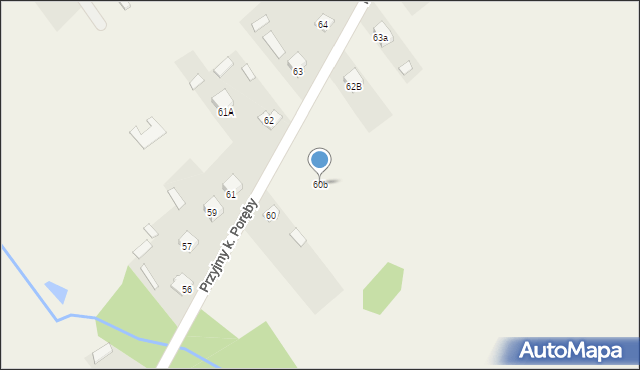Przyjmy k. Poręby, Przyjmy k. Poręby, 60b, mapa Przyjmy k. Poręby