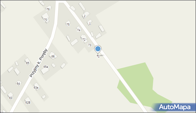 Przyjmy k. Poręby, Przyjmy k. Poręby, 71, mapa Przyjmy k. Poręby