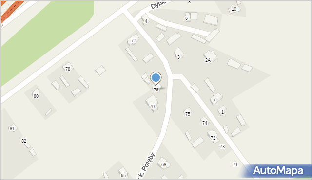 Przyjmy k. Poręby, Przyjmy k. Poręby, 76, mapa Przyjmy k. Poręby