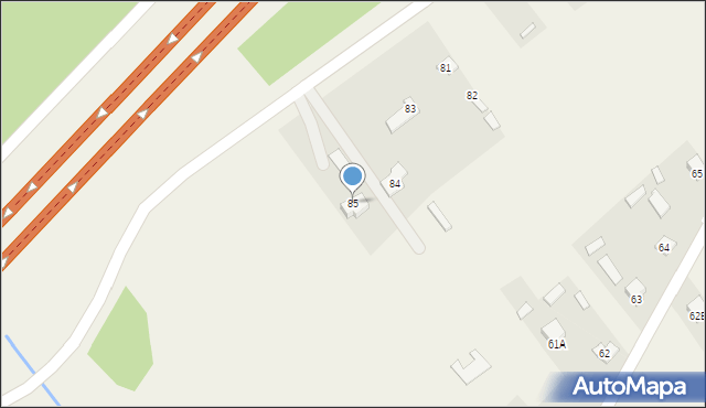 Przyjmy k. Poręby, Przyjmy k. Poręby, 85, mapa Przyjmy k. Poręby