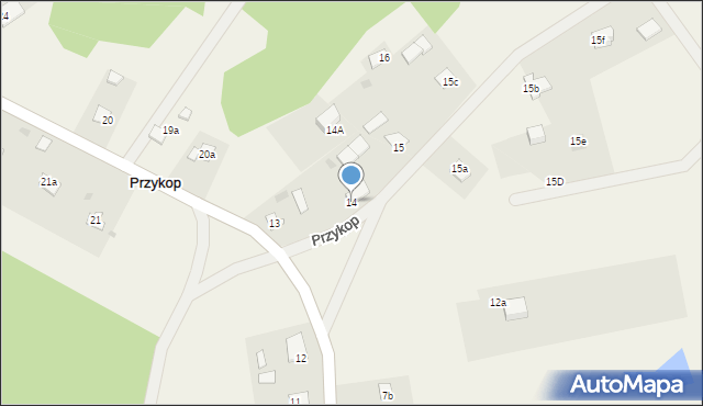 Przykop, Przykop, 14, mapa Przykop