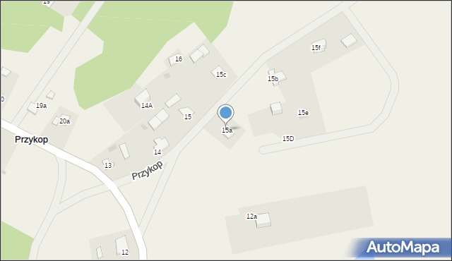 Przykop, Przykop, 15a, mapa Przykop