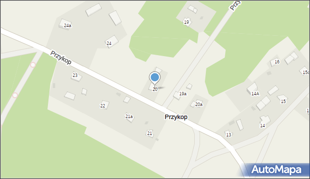 Przykop, Przykop, 20, mapa Przykop