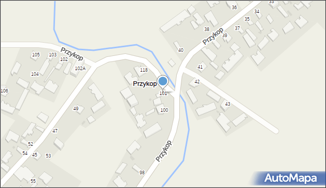 Przykop, Przykop, 101, mapa Przykop