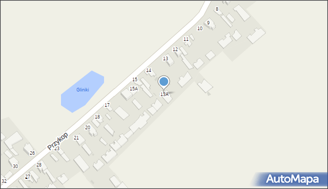 Przykop, Przykop, 13A, mapa Przykop