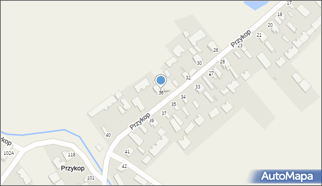 Przykop, Przykop, 36, mapa Przykop