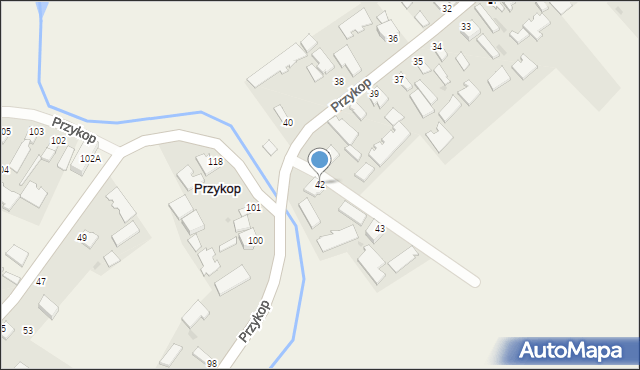 Przykop, Przykop, 42, mapa Przykop