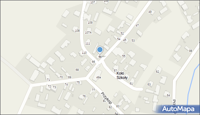 Przykop, Przykop, 56, mapa Przykop