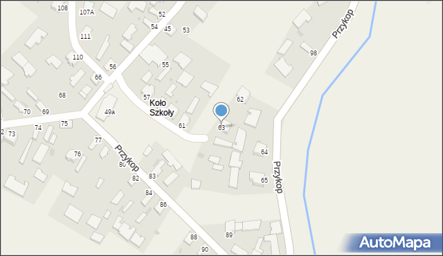 Przykop, Przykop, 63, mapa Przykop