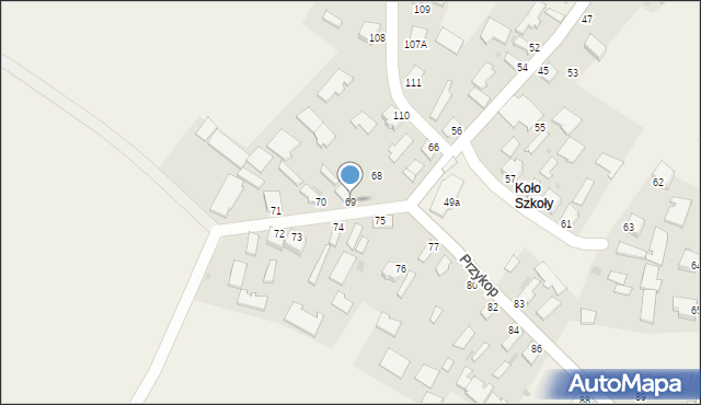 Przykop, Przykop, 69, mapa Przykop