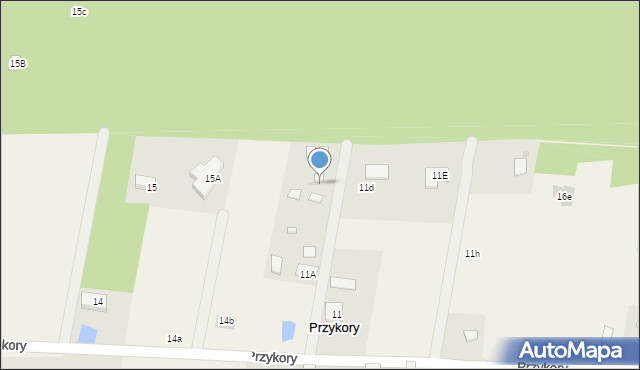 Przykory, Przykory, 11c, mapa Przykory