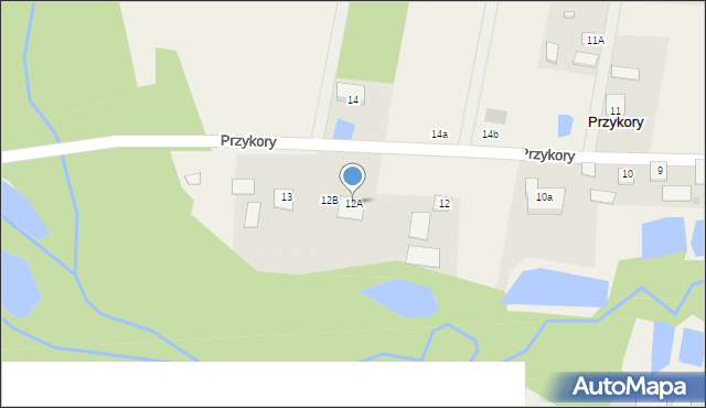 Przykory, Przykory, 12A, mapa Przykory