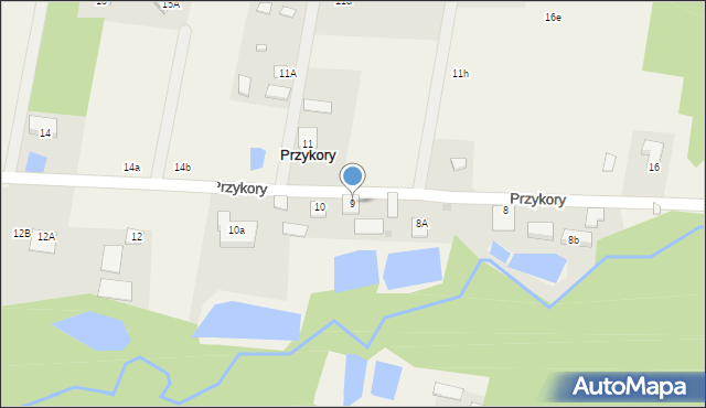 Przykory, Przykory, 9, mapa Przykory
