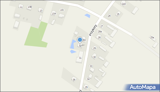 Przykory, Przykory, 32, mapa Przykory