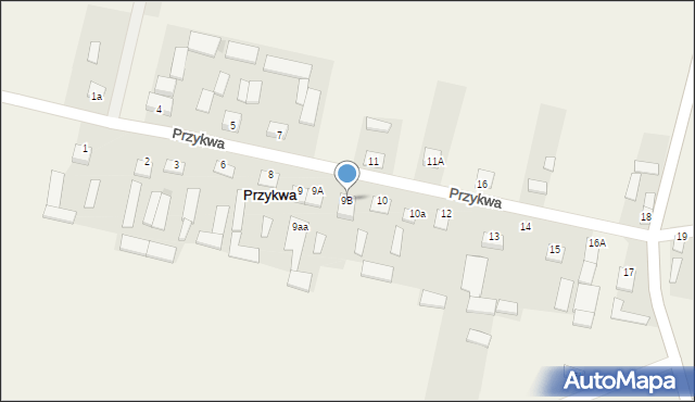 Przykwa, Przykwa, 9B, mapa Przykwa