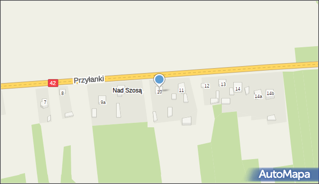 Przyłanki, Przyłanki, 10, mapa Przyłanki