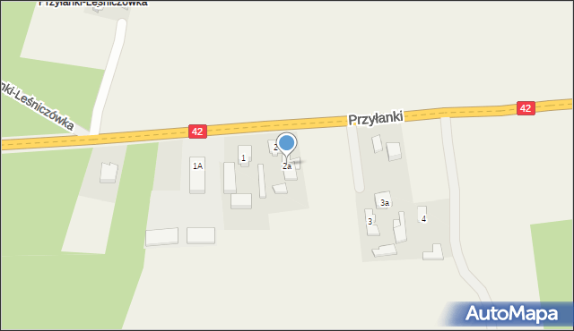 Przyłanki, Przyłanki, 2a, mapa Przyłanki