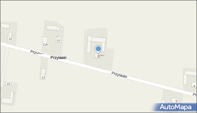 Przylaski, Przylaski, 10, mapa Przylaski