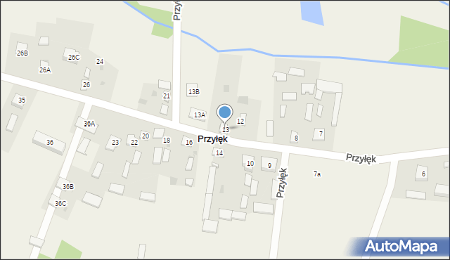 Przyłęk, Przyłęk, 13, mapa Przyłęk
