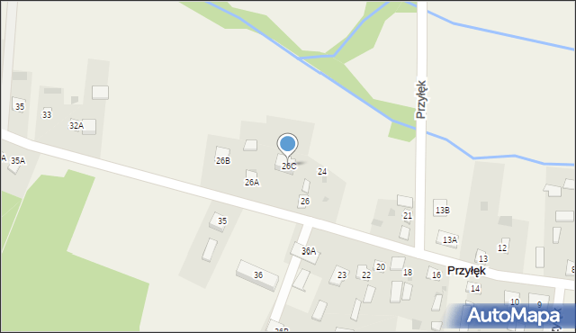 Przyłęk, Przyłęk, 26C, mapa Przyłęk