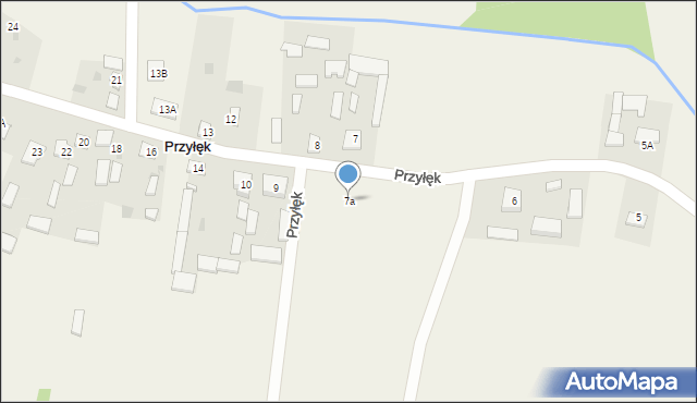 Przyłęk, Przyłęk, 7a, mapa Przyłęk