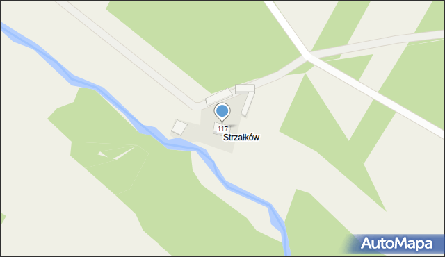 Przyłęk, Przyłęk, 117, mapa Przyłęk