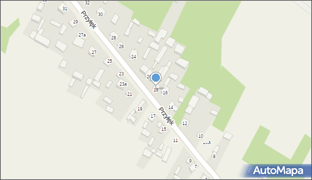 Przyłęk, Przyłęk, 18, mapa Przyłęk