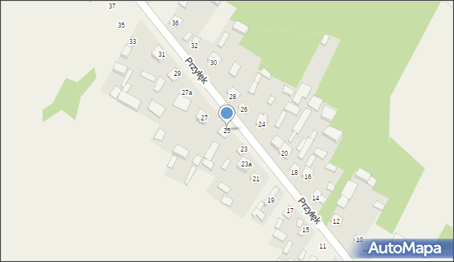 Przyłęk, Przyłęk, 25, mapa Przyłęk