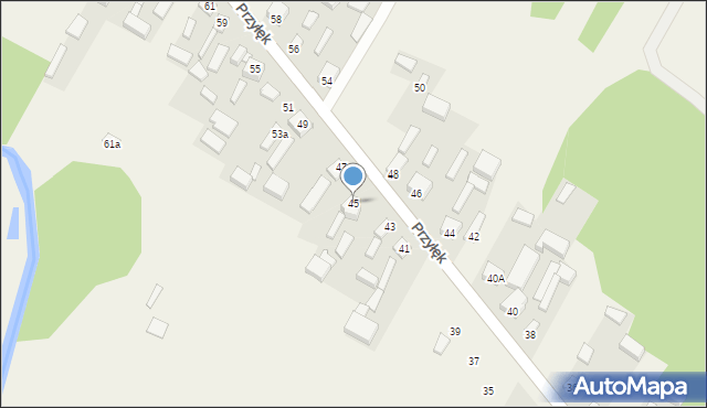 Przyłęk, Przyłęk, 45, mapa Przyłęk