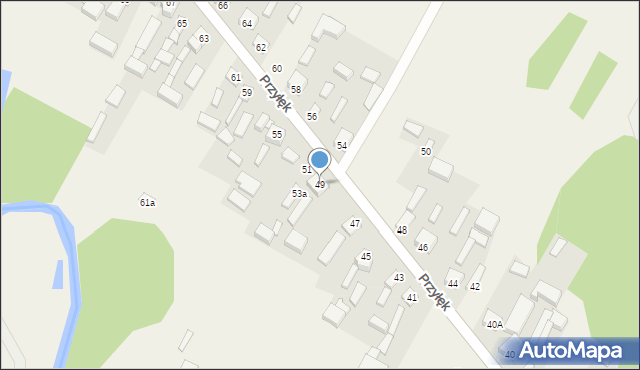 Przyłęk, Przyłęk, 49, mapa Przyłęk