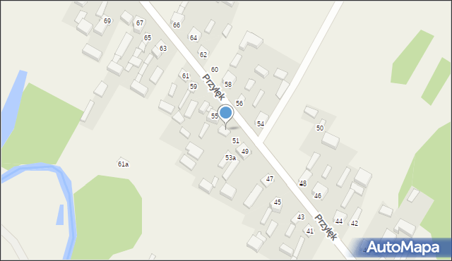 Przyłęk, Przyłęk, 53, mapa Przyłęk