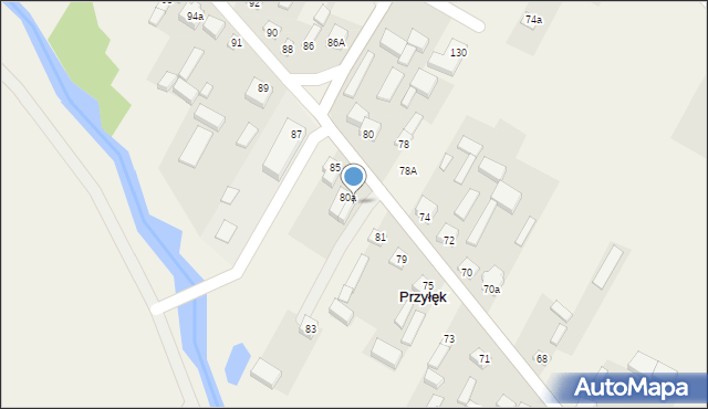 Przyłęk, Przyłęk, 83A, mapa Przyłęk