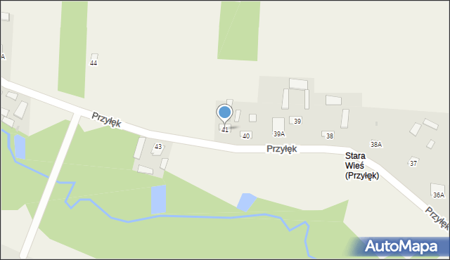 Przyłęk, Przyłęk, 41, mapa Przyłęk