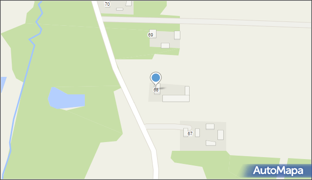 Przyłęk, Przyłęk, 68, mapa Przyłęk