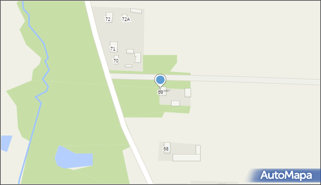 Przyłęk, Przyłęk, 69, mapa Przyłęk