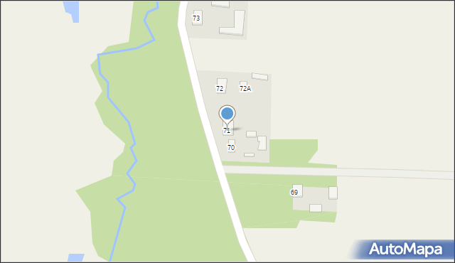 Przyłęk, Przyłęk, 71, mapa Przyłęk