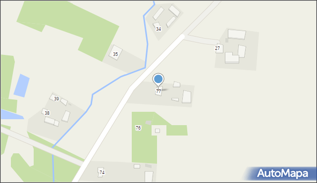 Przyłęk, Przyłęk, 77, mapa Przyłęk