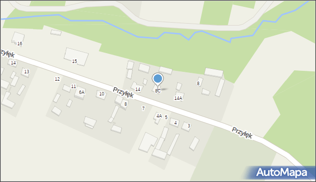 Przyłęk, Przyłęk, 8C, mapa Przyłęk