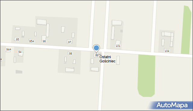 Przyłęk, Przyłęk, 99, mapa Przyłęk