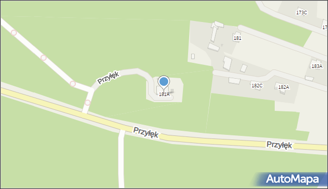 Przyłęk, Przyłęk, 181A, mapa Przyłęk