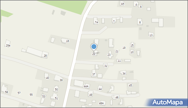 Przyłęk, Przyłęk, 22, mapa Przyłęk