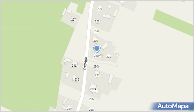 Przyłęk, Przyłęk, 230A, mapa Przyłęk
