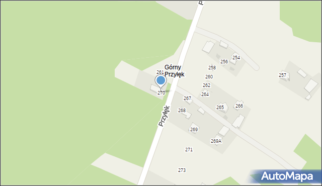 Przyłęk, Przyłęk, 270, mapa Przyłęk