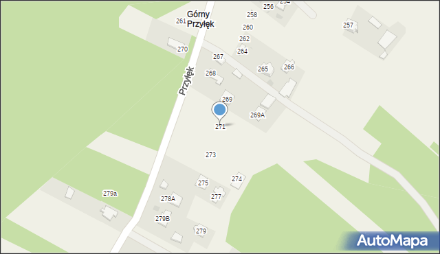 Przyłęk, Przyłęk, 271, mapa Przyłęk